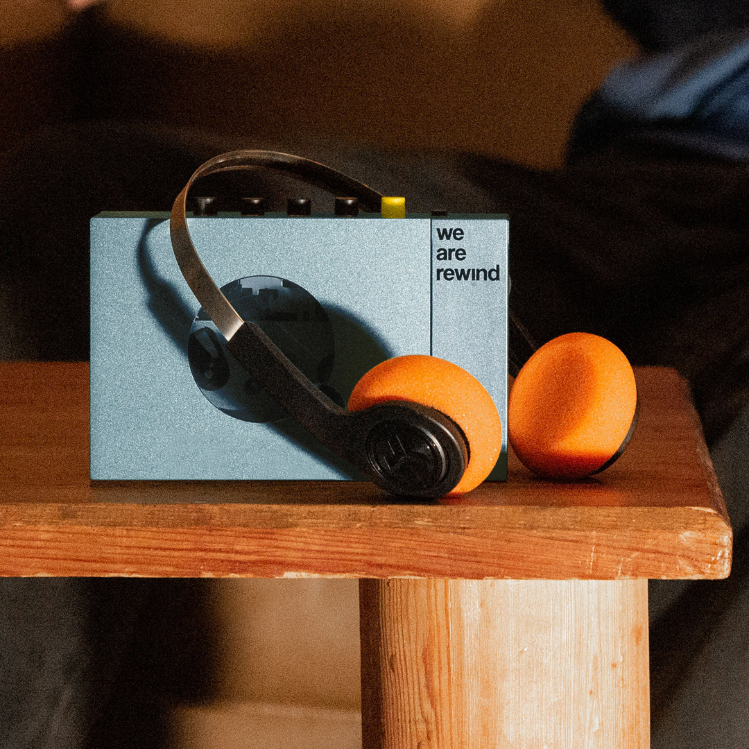 We Are Rewind Portable BT Cassette Player Black Yellow