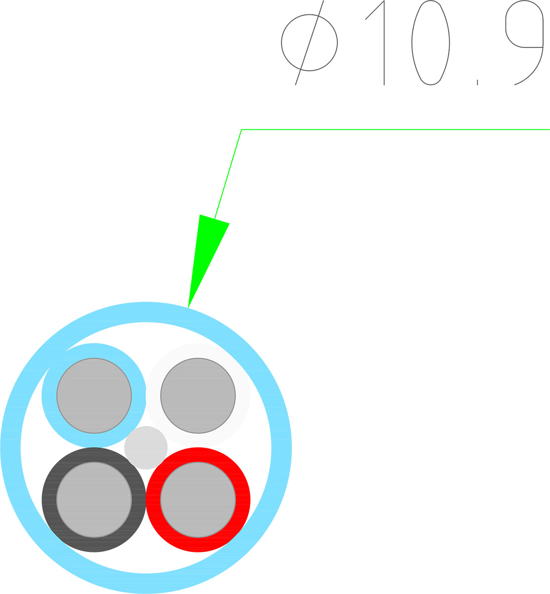 SUPRA Cables RONDO 4X4.0 COMBICON